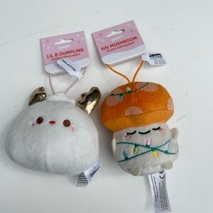 NWT Set of 2 Smoko Plushie Ornaments